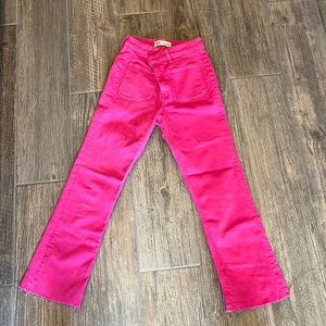 Hot pink Zara jeans